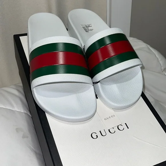 ‼️$400 NEW GUUCI MENS SLIDES‼️ - Picture 1 of 9